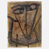 Wolfgang Ke Lehmann, aus der Serie "Der Fremde", Mischtechnik