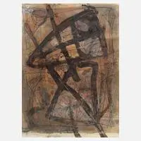 aus der Serie "Der Fremde" by Wolfgang Ke Lehmann, Mischtechnik, sold Dec 2025