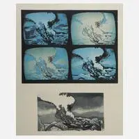 Peter Sylvester, "zu Veränderungen I", Radierung