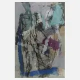Carl-Heinz Westenburger, Figurative Komposition, Kreide und Deckfarben auf leichtem Karton