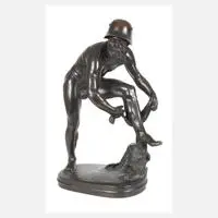 Adolf Bermann, verwundeter Soldat, Bronze