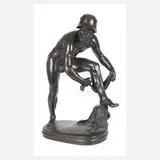 Adolf Bermann, verwundeter Soldat, Bronze