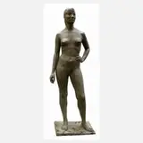 Senta Baldamus, überlebensgroßer weiblicher Akt, Bronze