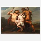 Willem Schaeken, Herakles bezwingt Nessos, 1797, Öl auf Holz