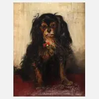 Clara Ewald, Hundeportrait, 1899, Öl auf Leinwand