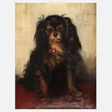 Clara Ewald, Hundeportrait, 1899, Öl auf Leinwand