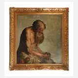 Paul Klapper, "Der Anachoret", Öl auf Leinwand