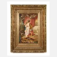 Hans Zatzka, "Hochzeit", Öl auf Platte