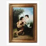 R. Anderson, "Daphnis und Chloe" von Bellanger, Öl auf Leinwand