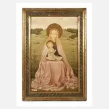 Josef Maria Beckert, Maria mit dem Kinde, 1922, Öl über Blei auf Holz