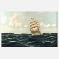 Geo Fürst, Segelschiff, Öl auf Leinwand