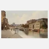 Karl Kaufmann, "Am Canal Grande Venedig", Öl auf Leinwand und Keilrahmen