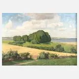 Georg M. Meinzolt, Blick auf die Flensburger Förde, Öl auf Leinwand