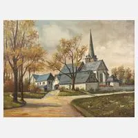 Karl Patzer, Bergkirche St. Marien in Schleiz, Öl auf Leinwand