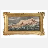Georg Schilling, "Die Welle" nach Cabanel, Öl auf Leinwand