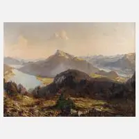 Hans Sengthaler-Mehlweg, "Der Schafberg ...", Öl auf Leinwand