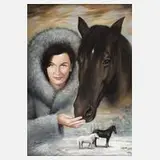 Christiane Vleugels, Wintertraum, Öl auf Leinwand