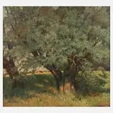 Paul Bley, "Weide", Öl auf Leinwand