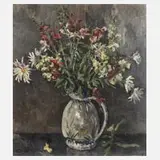 Immanuel Meyer-Pyritz, Blumenstillleben, 1946, Öl auf Karton