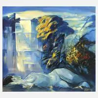 Konstantin Borisovič Sidorov, "Herbsttraum", 2002, Öl auf Leinwand