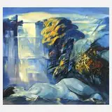 Konstantin Borisovič Sidorov, "Herbsttraum", 2002, Öl auf Leinwand