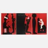 Vlado Martek, Triptychon "Pošteno", 1991, Acryl auf Leinwand und Keilrahmen