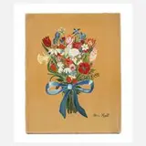 Petra Moll, Blumenstück, Öl auf Leinwand und Keilrahmen