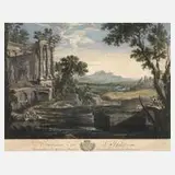 Jean Daullé, "Deuxième vue d'Italie", Kupferstich