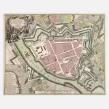 Matthäus Seutter, Karte Nienburg an der Weser, Kupferstich
