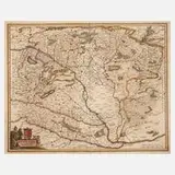 Johannes Janssonius, Karte Ungarn, Kupferstich