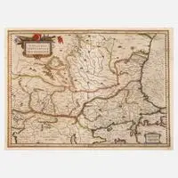 Gerardus Mercator, Karte Osteuropa, Kupferstich