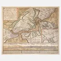 Matthäus Seutter, Karte Konstantinopel, Kupferstich