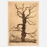 Peter Röhl, Herbstlich, 1914, Radierung auf kaschiertem Japanpapier