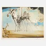 "Versuchung des heiligen Antonius" by Salvador Dalí, Aquarell, sold Nov 2025