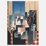 Juan Gris, Stillleben mit Gitarre, Farblithographie