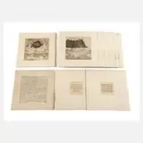 Wenzel Hablik, Mappenwerk "Schaffende Kräfte", Radierungen