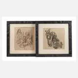 Oskar Kokoschka, Paar Lithographien, Lithographien