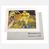 Antoinette, Mappenwerk, Farbserigraphien auf verschiedenen Papieren