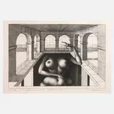 Rudolf Hausner, "Eva fundamental", 1973, Lithographie
