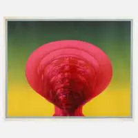 Rudolf Hausner, "Adam explosiv", 1972, Farbserigraphie auf leichtem Karton