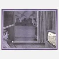 Uwe Pfeifer, "Aussichten", Lithographie auf leichtem Karton