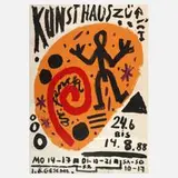 A. R. Penck, Plakat Kunsthaus Zürich, Farbserigraphie
