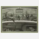 Uwe Pfeifer, "Idyll 76", Lithographie auf leichtem Karton