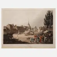 Robert Bowyer, der Völkerschlacht bei Leipzig, 1816, Aquatinta