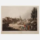 Robert Bowyer, der Völkerschlacht bei Leipzig, 1816, Aquatinta