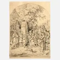 Ludwig Richter, "Johannisfest", 1864, Holzstich