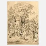 Ludwig Richter, "Johannisfest", 1864, Holzstich