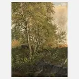 Friedrich Rudolf Zenker, Partie in Schwarzenreuth, 1928, Öl auf Leinwand