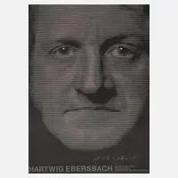 Hartwig Ebersbach, Plakat Lindenau-Museum, Farbsiebdruck auf schwarzem Karton