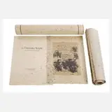 Frank Ruddigkeit, "Groteske Köpfe...", Siebdrucke auf grobem Japanpapier nach Skizzenbuchzeichnungen des Künstlers aus verschiedenen Jahrzehnten sowie Titelblatt bezeichnet "A